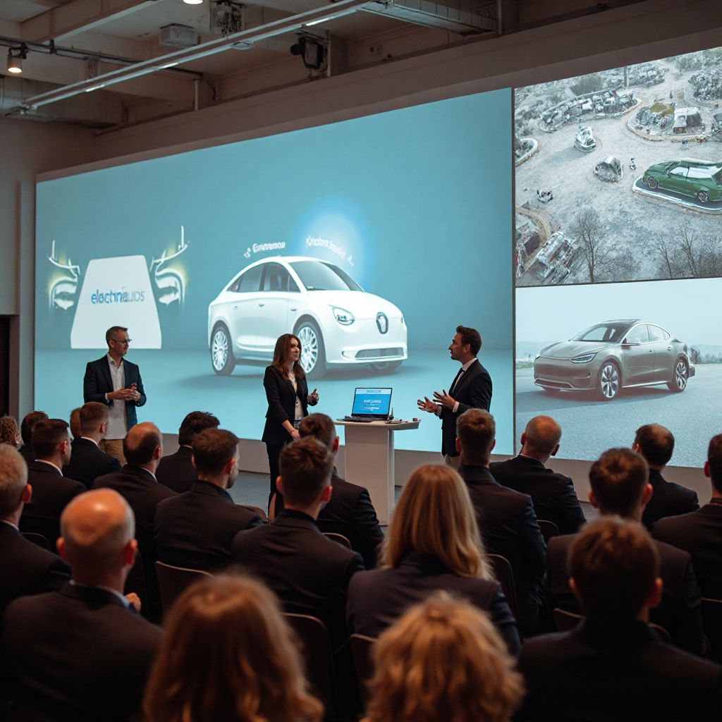 Gráfico de proyección de crecimiento de vehículos eléctricos en Argentina