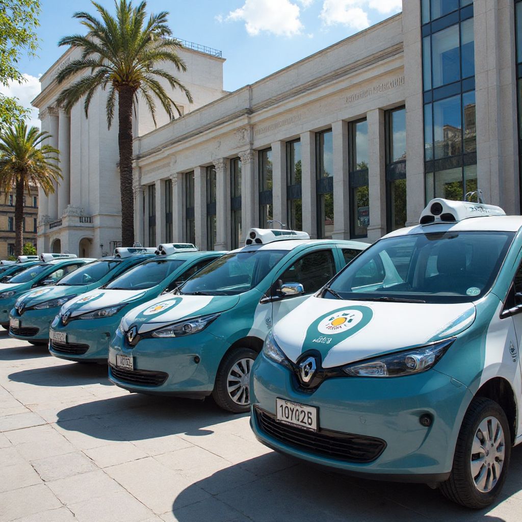 Flota municipal de vehículos eléctricos