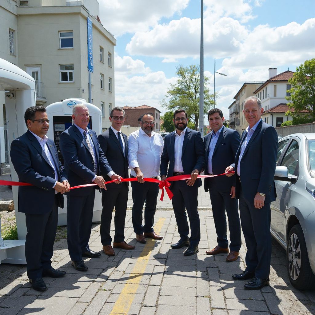 Inauguración de estaciones de carga