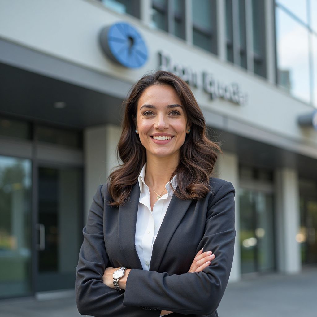 Empresario con flota eléctrica